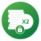 Double and secure icon