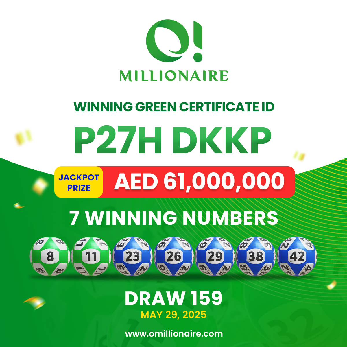 DRAW 159 -Winning Nos_1080x1080