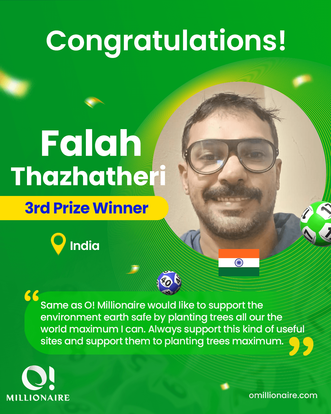 omillionaire winner