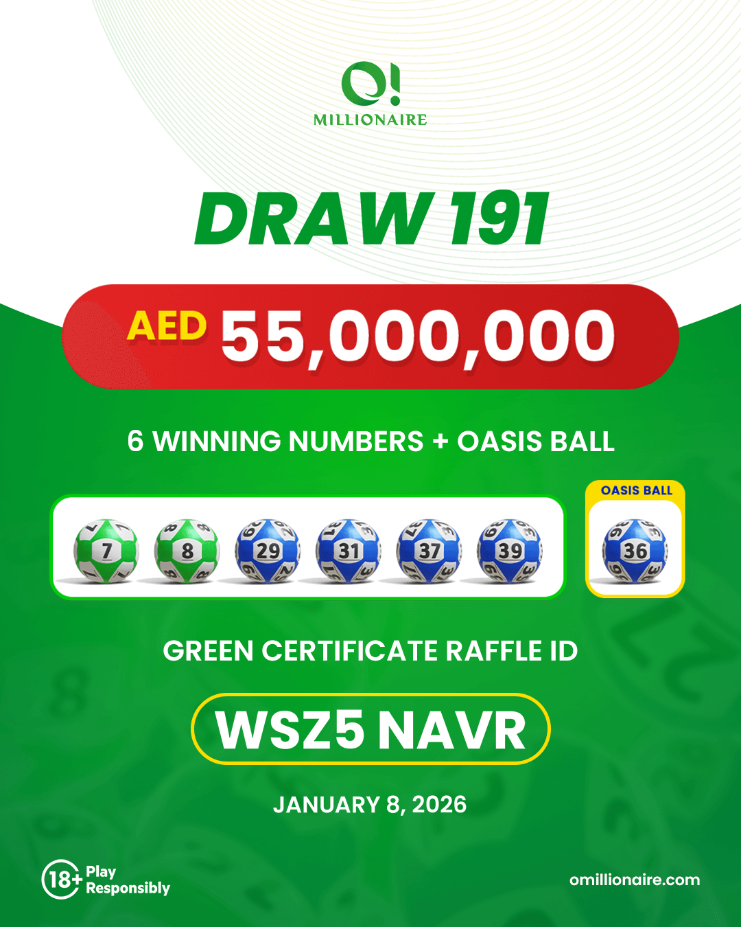 draw 191 results