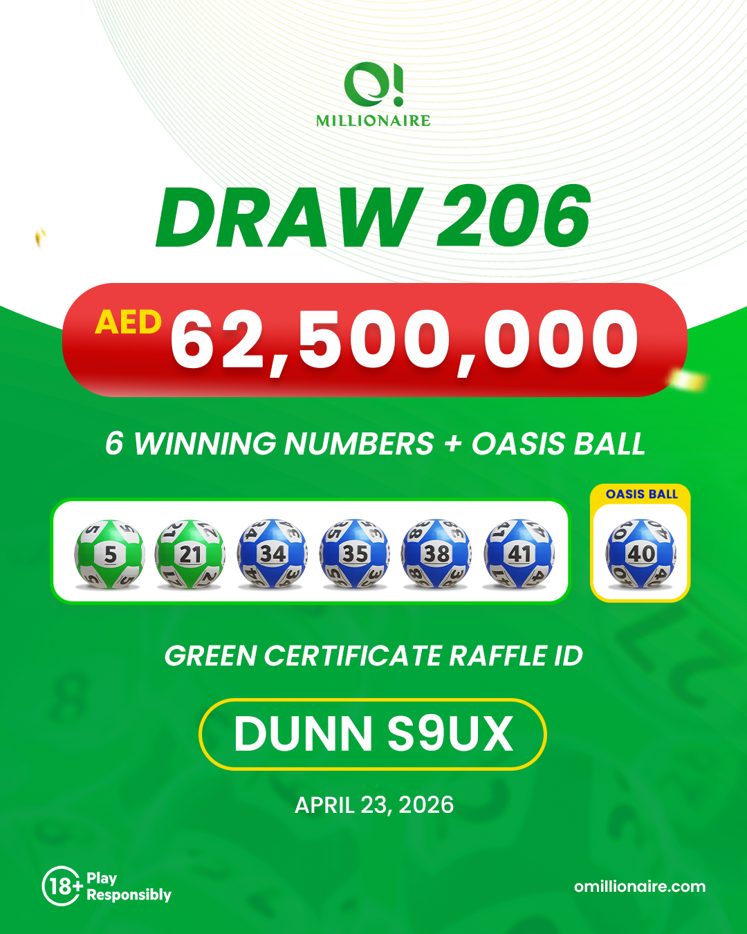 draw 206 results