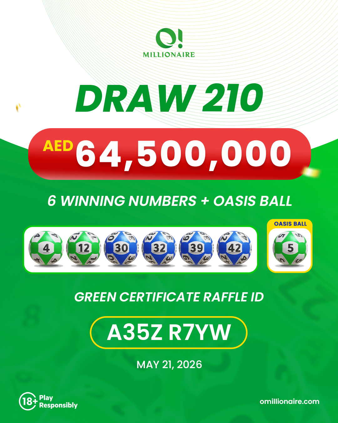 draw 210 results