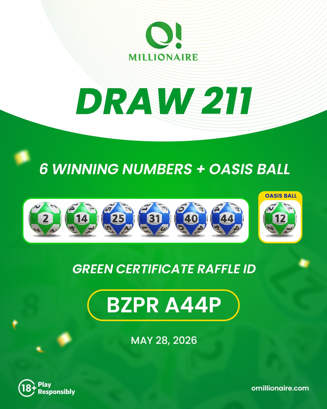 draw 211 results