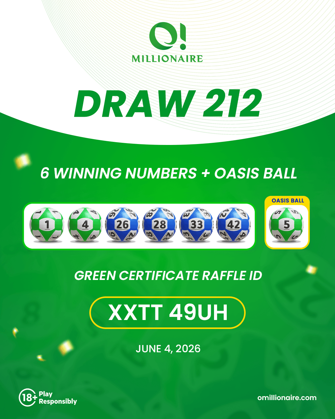 draw 212 results