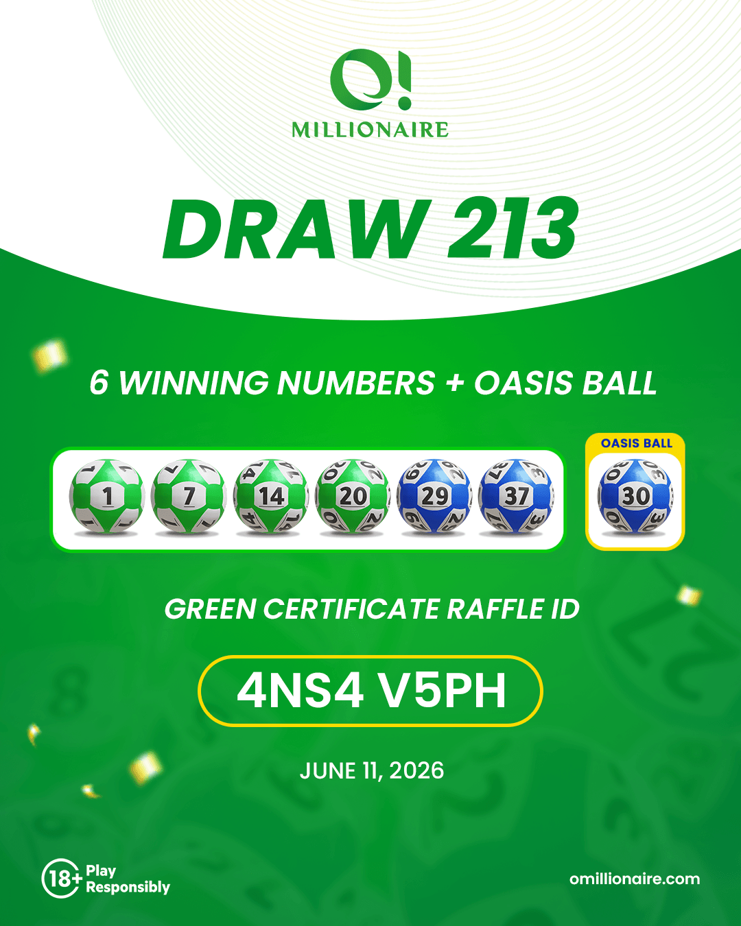 draw 213 results