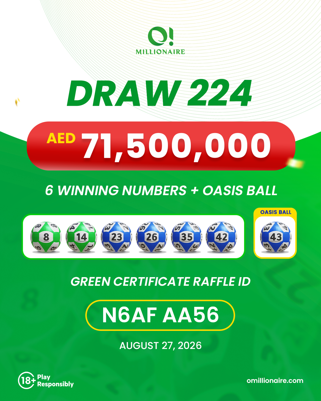 draw 224 results